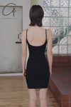 BASERANGE Slim Sling Dress Collection Portugal BAS-DRSL-HEI Black